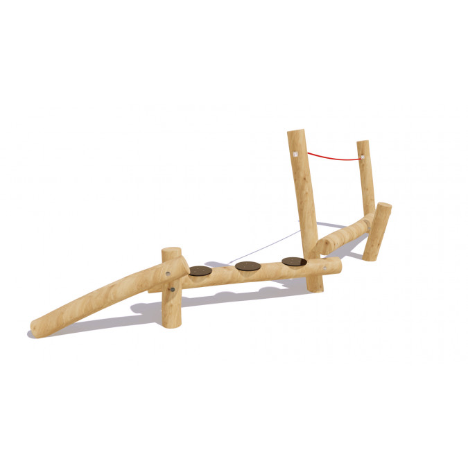 Obstacle course made of logs with rope "Eco" KRN-17