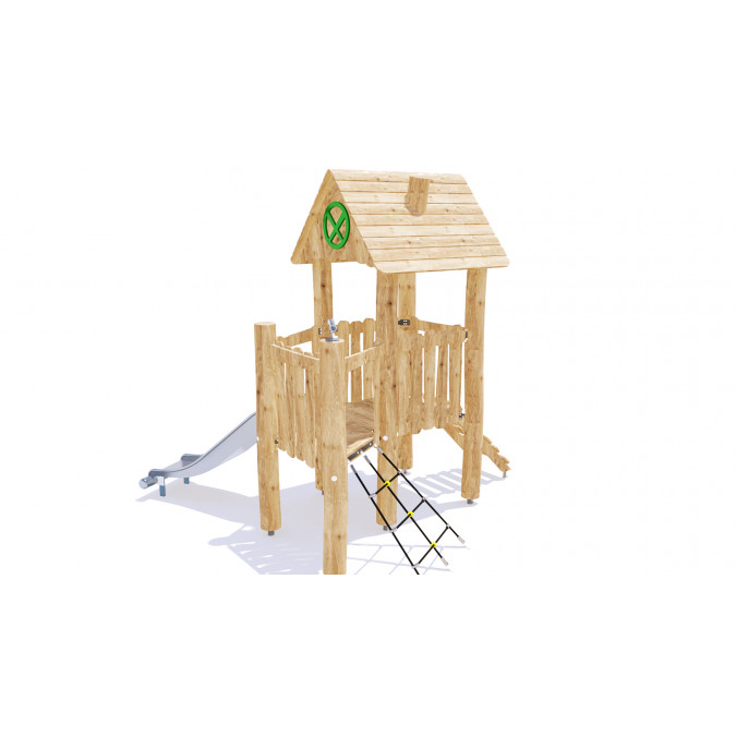 Play complex with a slide made of stainless steel "Eco" KRN-33