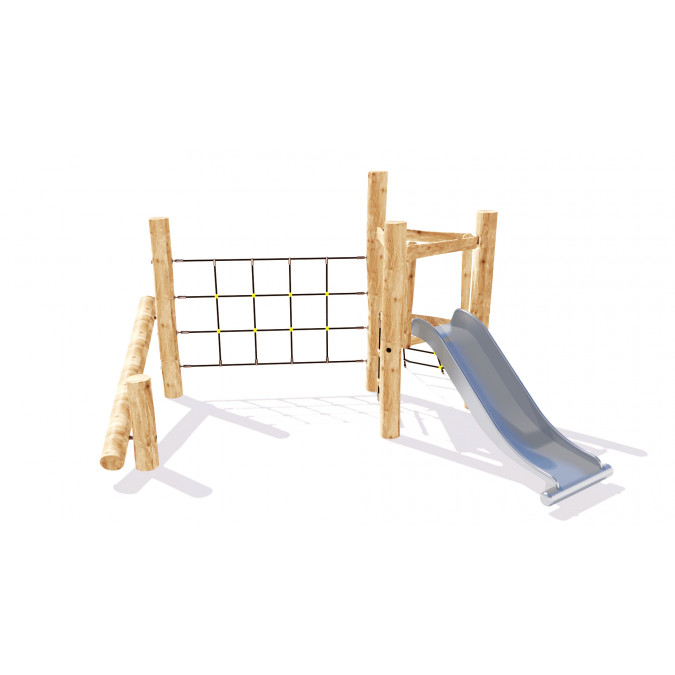 Play complex with a slide made of stainless steel "Eco" KRN-37