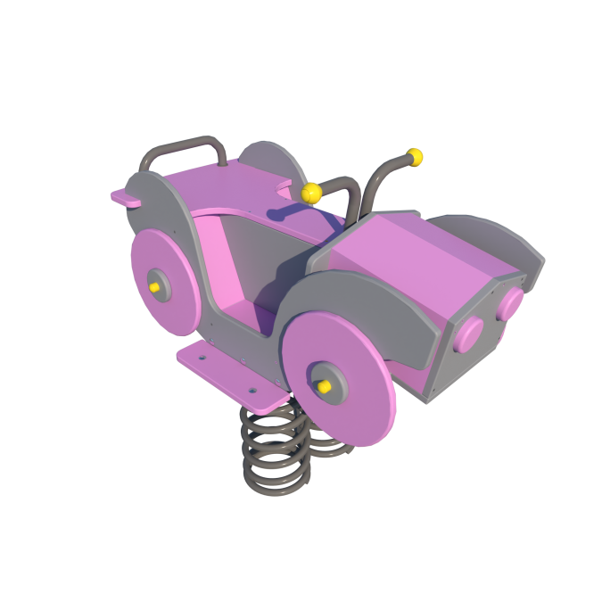 Spring rocking toy "Retro car" KP-4.26