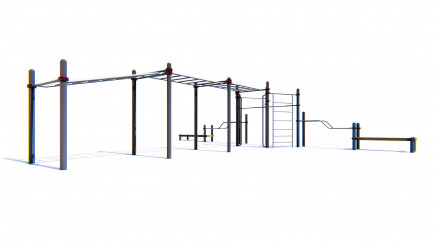 Cascade of horizontal bars