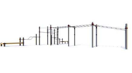 Cascade of horizontal bars