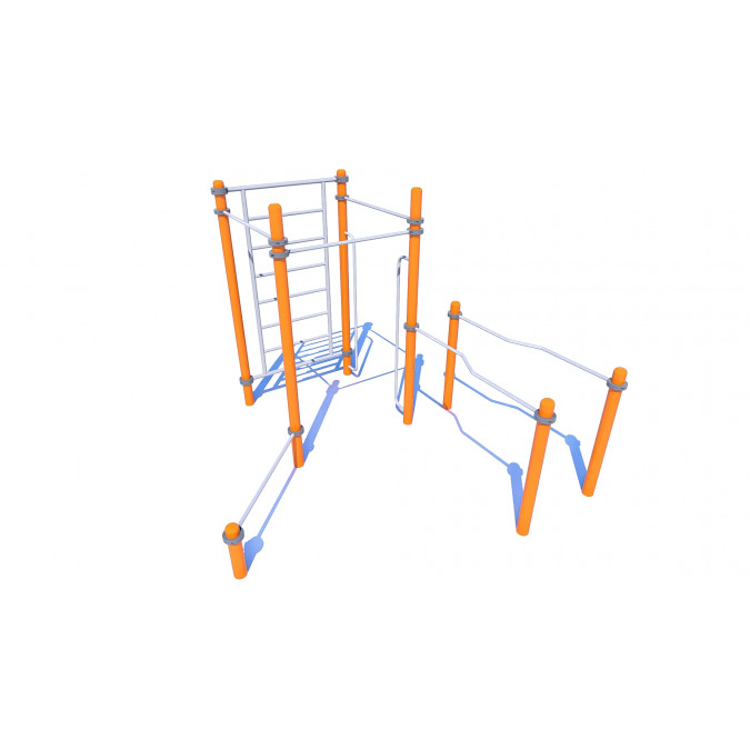 Cascade of horizontal and parallel bars for people with specific needs  IN-12.14
