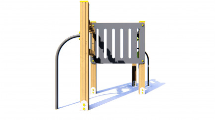 Playground complex with abacus for children with special needs