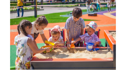 Sandbox for children with special needs
