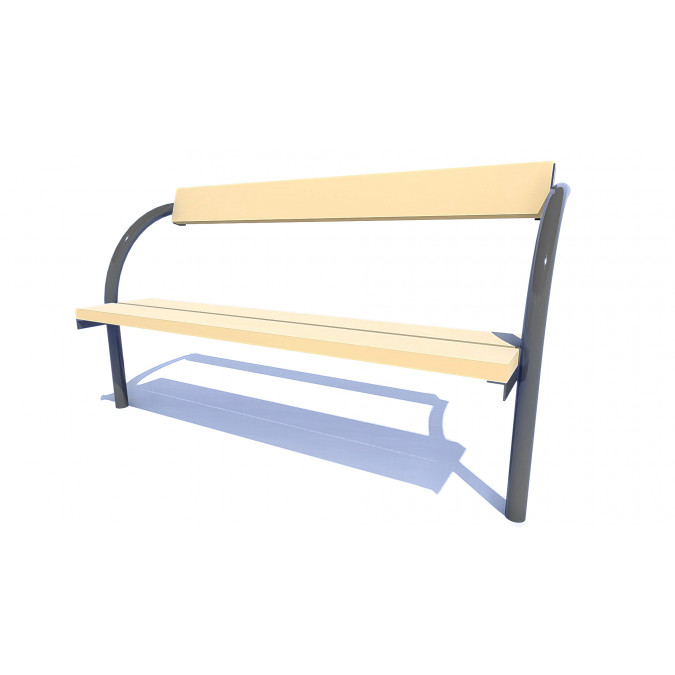 Bench with metal frame DM-2.06