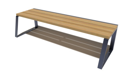 Bench  on metal legs