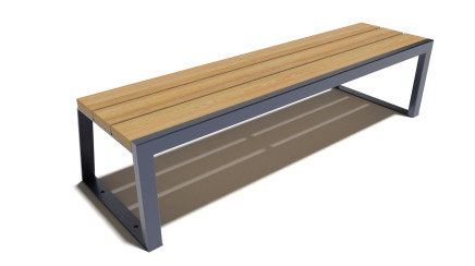 Bench  on metal legs