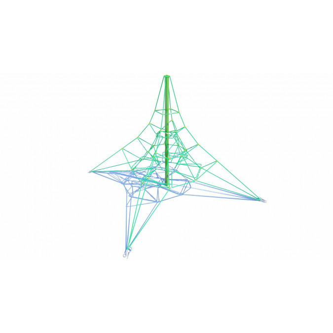 Children's playground rope complex "Pyramid-1" KK-11.03