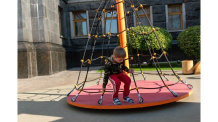 Children's playground rope complex