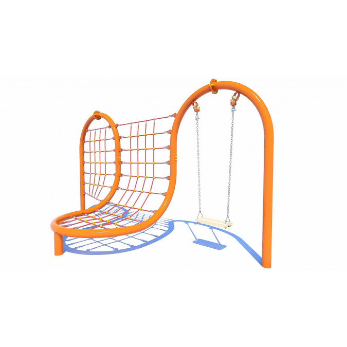 Children's playground rope complex KK-11.21