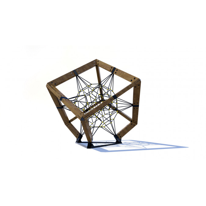 Children's playground rope complex "Cube" KK-11-33