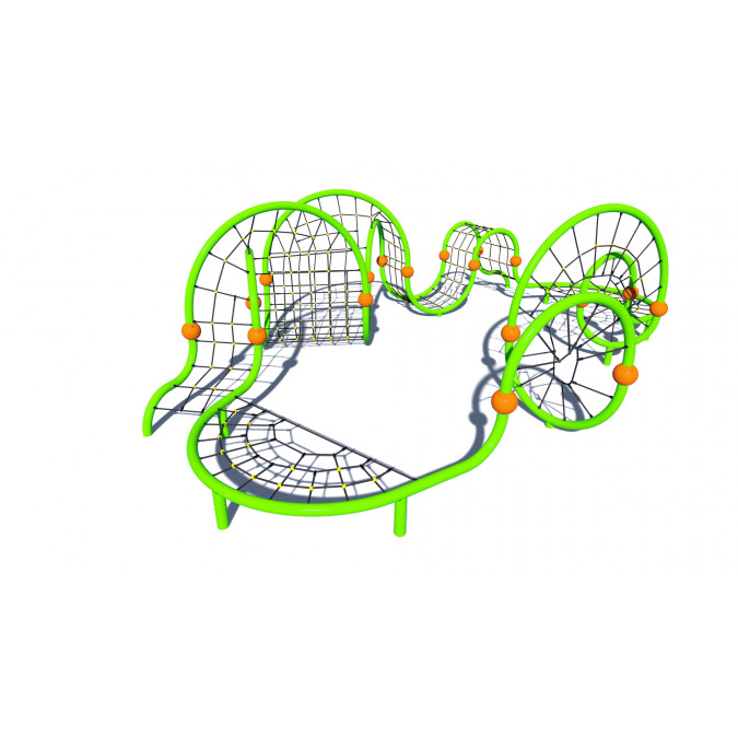 Children's playground rope complex KK-11.54