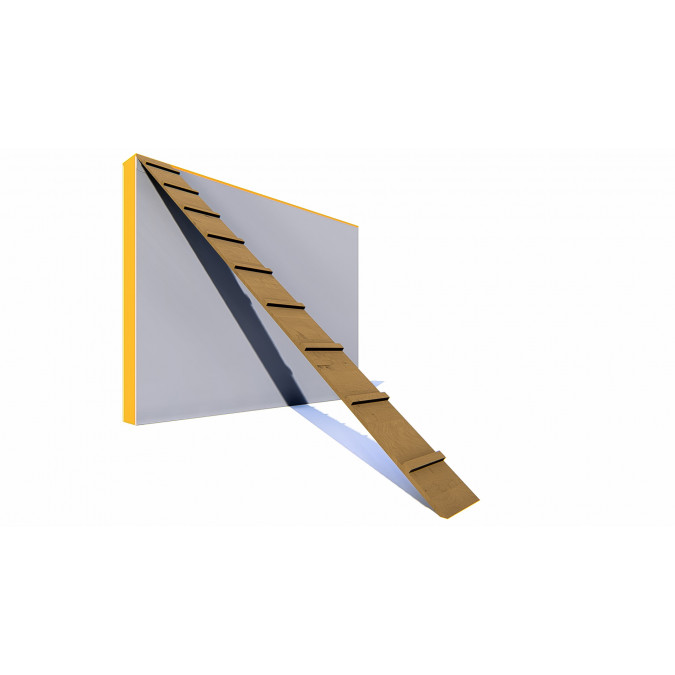 Wall with a sloping board SO-9.63