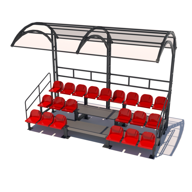 Tribune with a canopy for 21 seats SO-9.74