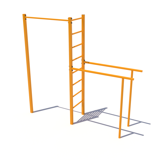 Pull-up bar with a Swedish wall and parallel bars SO-9.81
