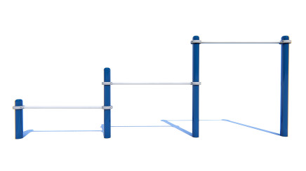 Triple cascade of horizontal bars