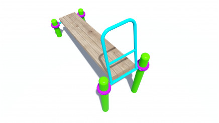 Bench with an emphasis for the press